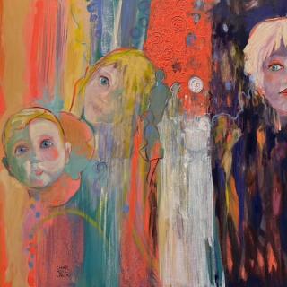 Lorsque l'enfant paraît  80x80 huile/t  