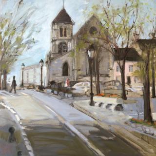 Rue de l'Abbaye Saint-Maur des Fossés   72x72  h/c